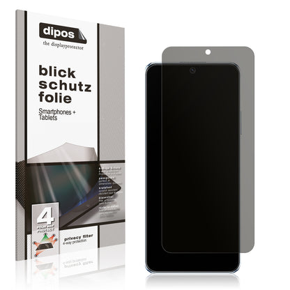 Blickschutzfolie von dipos passend für Huawei Nova Y90, präziser Zuschnitt und blasenfrei montiert