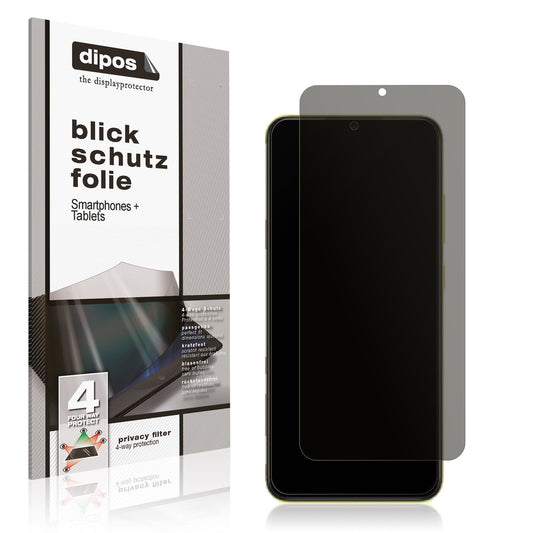 Blickschutzfolie von dipos passend für Xiaomi POCO M4 5G, präziser Zuschnitt und blasenfrei montiert