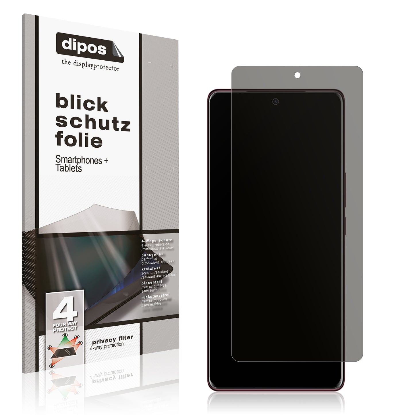 Blickschutzfolie für Vivo V29e matt Schutzfolie Privacy