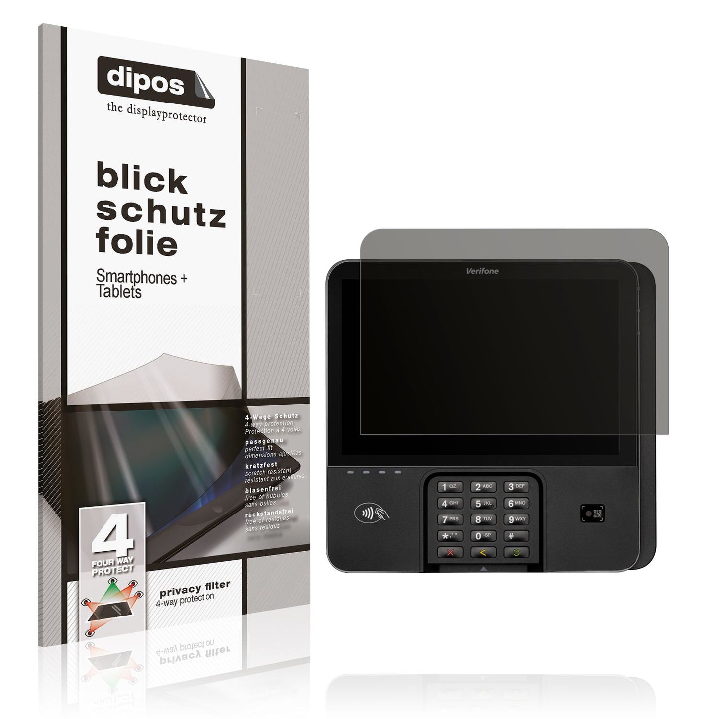 Screen Protector for Verifone M440 Privacy Filter 4-Way Protection dipos