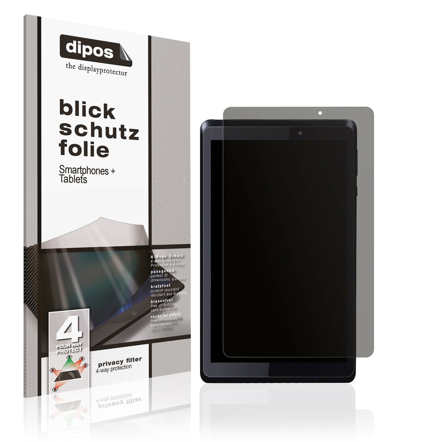 Screen Protector for C Idea 8 Zoll Privacy Filter 4-Way Protection dipos