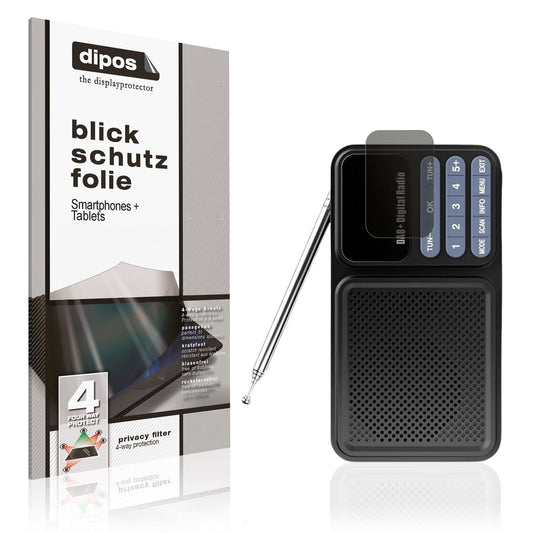 Screen Protector for Gallypek DAB Radio Privacy Filter 4-Way Protection dipos