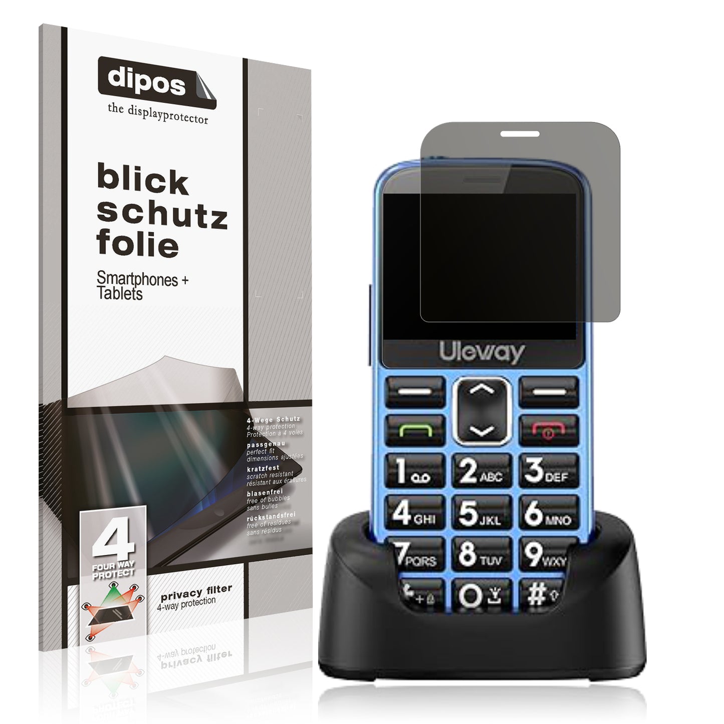 Blickschutzfolie für Uleway T185 matt Schutzfolie Privacy