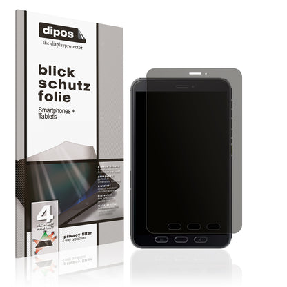 Blickschutzfolie für Samsung Galaxy Tab Active 5 Enterprise Edition matt Schutzfolie Privacy