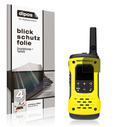 Blickschutzfolie für Motorola TLKR T92 H20 PMR matt Schutzfolie Privacy