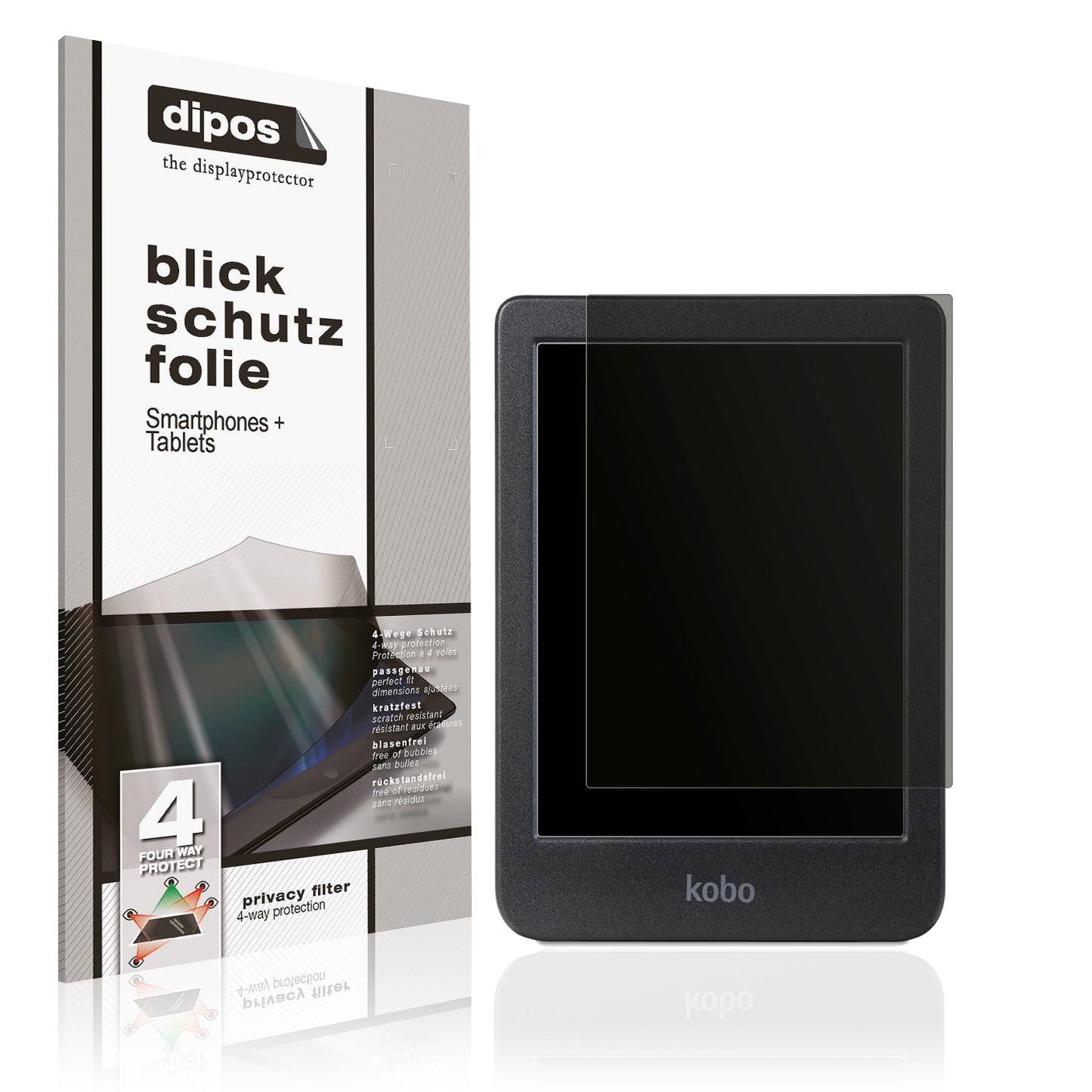 Blickschutzfolie für Kobo Clara BW eReader matt Schutzfolie Privacy
