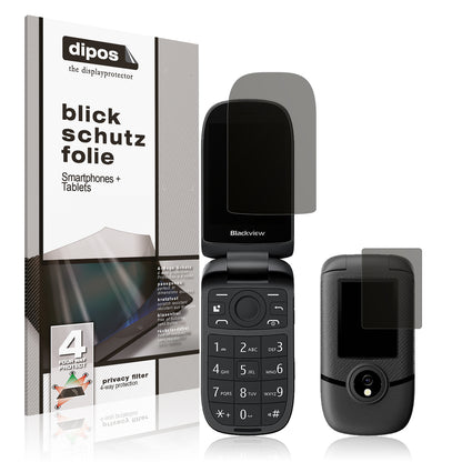 Blickschutzfolie für Blackview N2000 Flip matt Schutzfolie Privacy