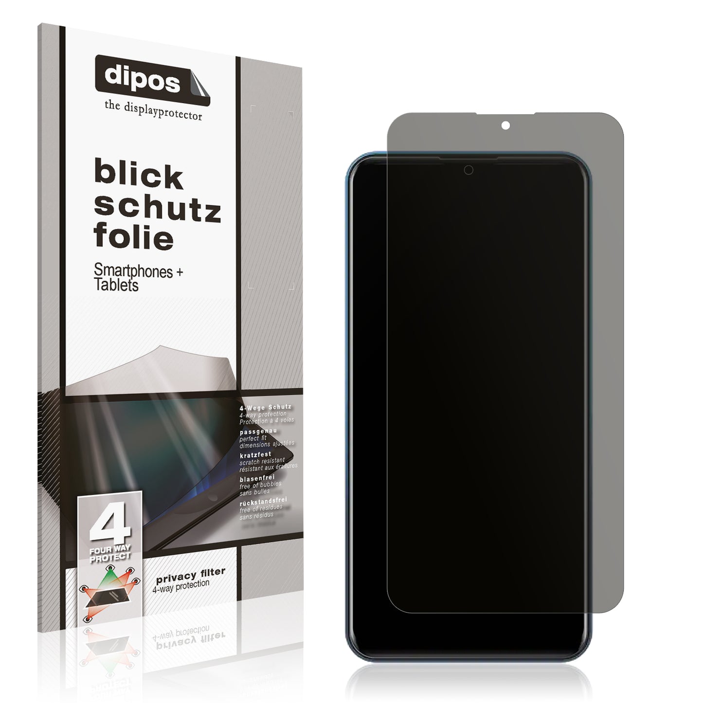 Blickschutzfolie für I Kall K470 Plus matt Schutzfolie Privacy
