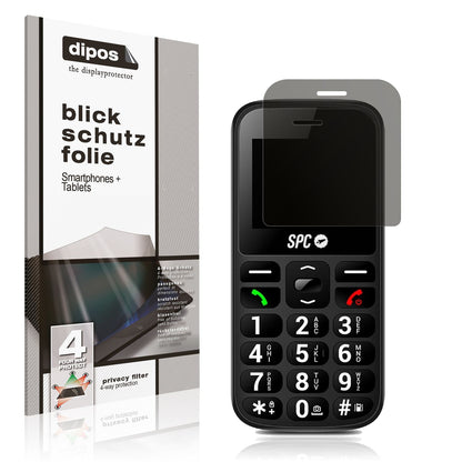 Screen Protector for SPC Fortune 2 Privacy Filter 4-Way Protection dipos
