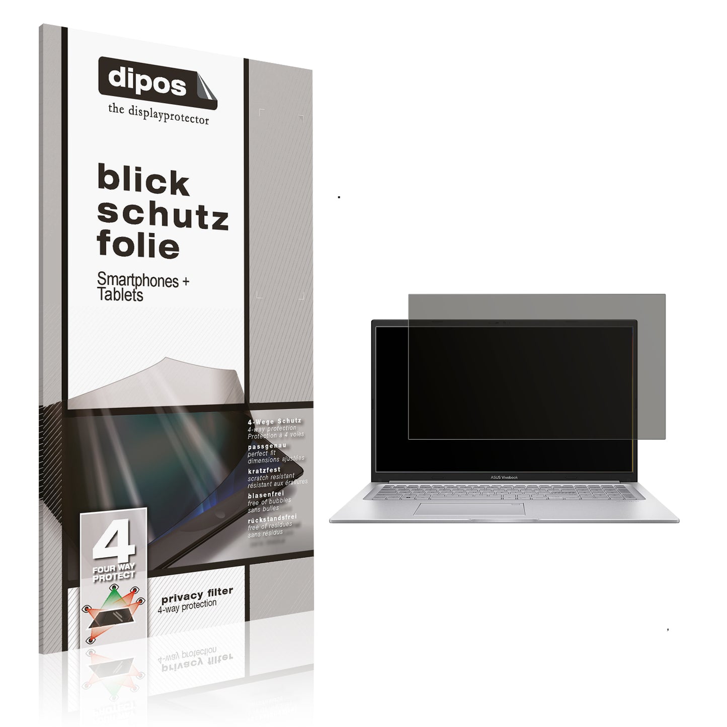 Blickschutzfolie für ASUS 17.3 Zoll i1355U matt Schutzfolie Privacy