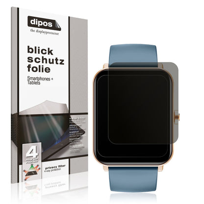 Screen Protector for Huakua  G50 Smartwatch Privacy Filter 4-Way Protection