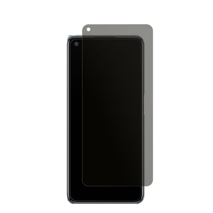 OppoK10 5G mit aufgebrachtem dipos Displayschutz, der seitliche Einblicke blockiert