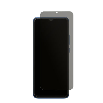 XiaomiRedmi 10C mit aufgebrachtem dipos Displayschutz, der seitliche Einblicke blockiert