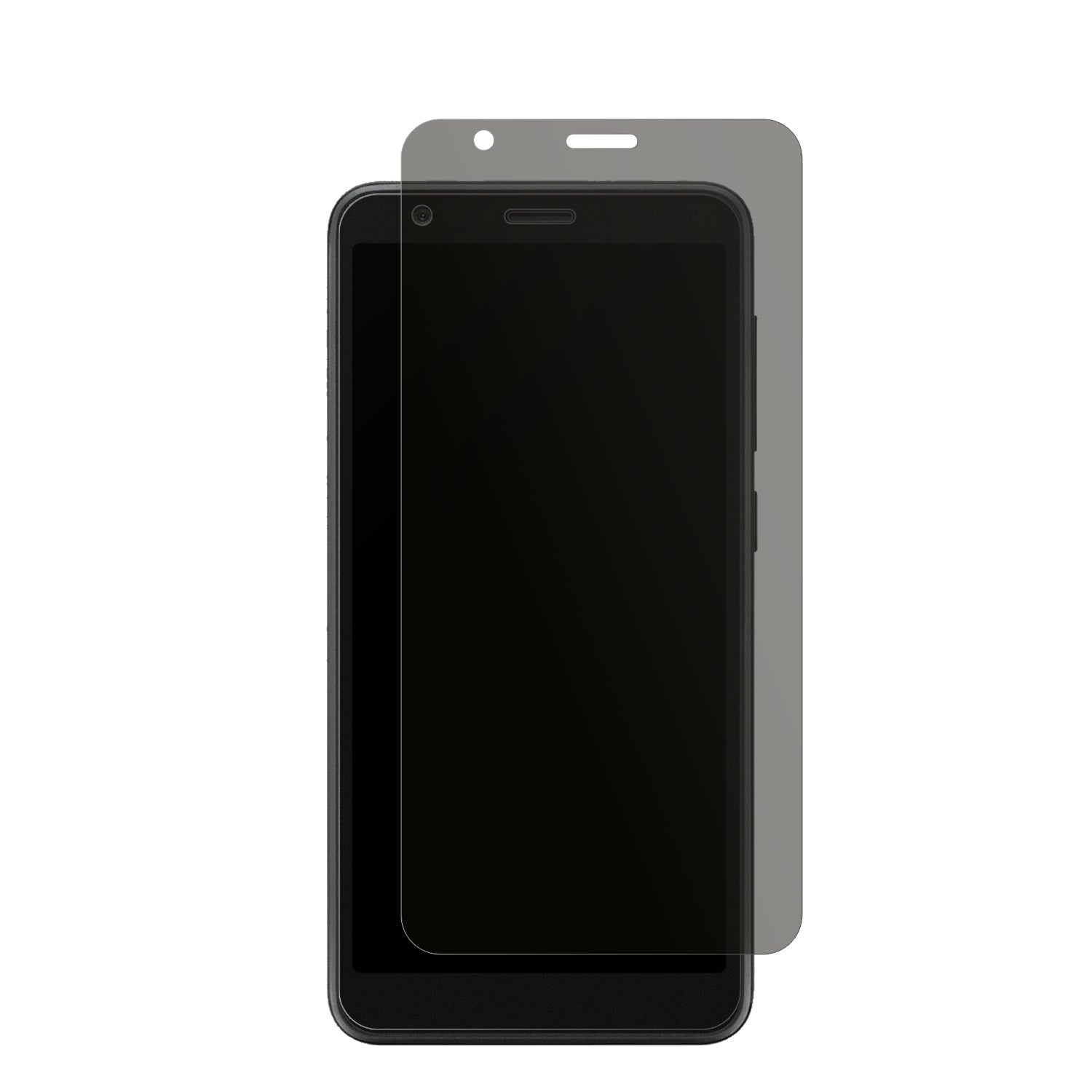 ZTEBlade Vantage 2 mit aufgebrachtem dipos Displayschutz, der seitliche Einblicke blockiert
