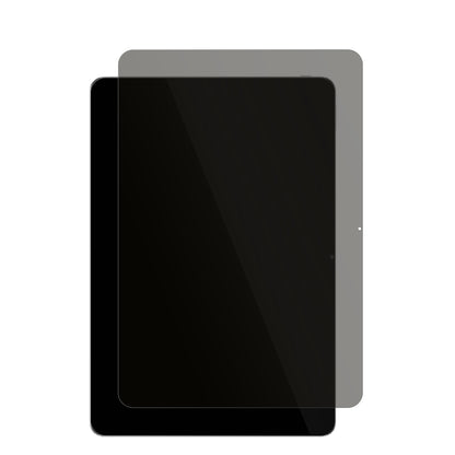 VivoiQOO Pad5 mit aufgebrachtem dipos Displayschutz, der seitliche Einblicke blockiert