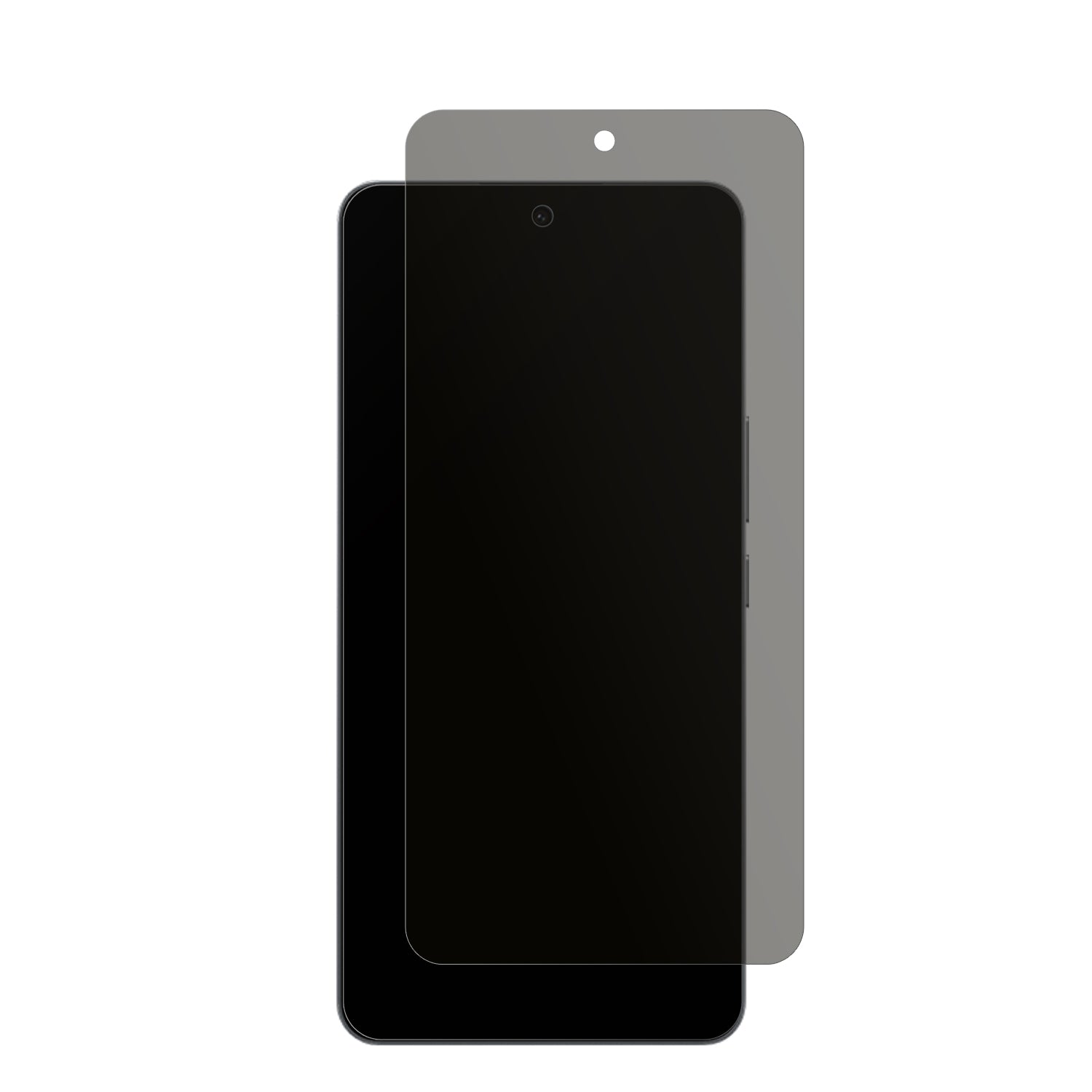 OppoK13 Turbo 5G mit aufgebrachtem dipos Displayschutz, der seitliche Einblicke blockiert