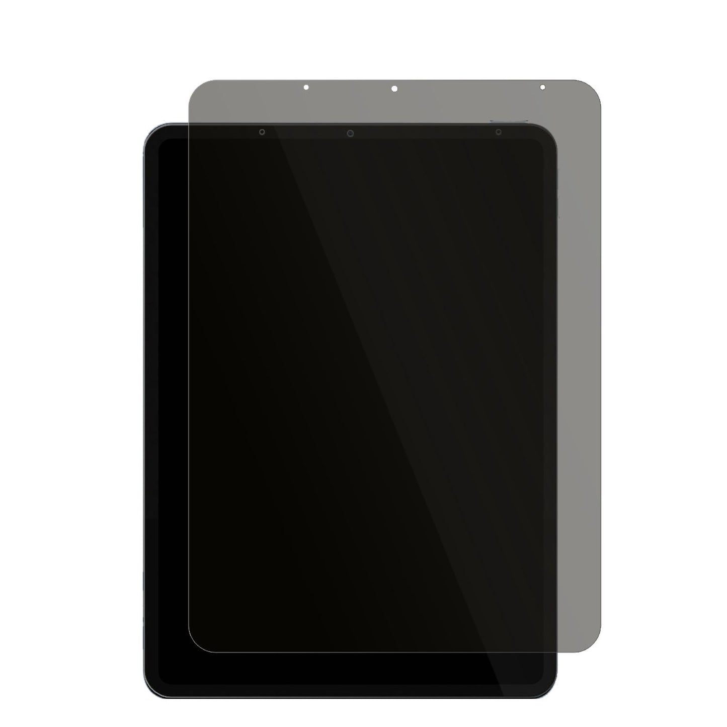 AppleiPad Air (2022) mit aufgebrachtem dipos Displayschutz, der seitliche Einblicke blockiert