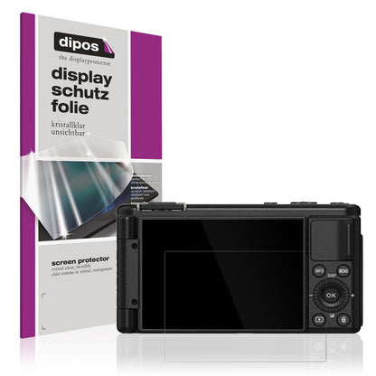 Klare Displayschutzfolie von dipos passend für Yashica City 200, präziser Zuschnitt und blasenfrei montiert