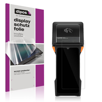 4x Schutzfolie klar für sunmi V2s Plus Display-Schutzfolie