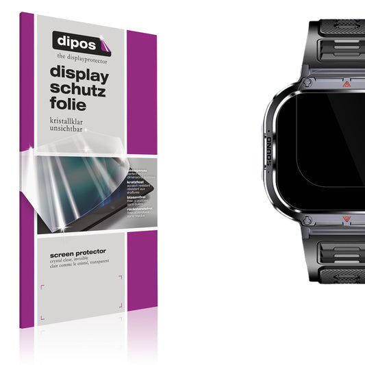 6x Schutzfolie klar für Shepatio 71800b Smartwatch Display-Schutzfolie