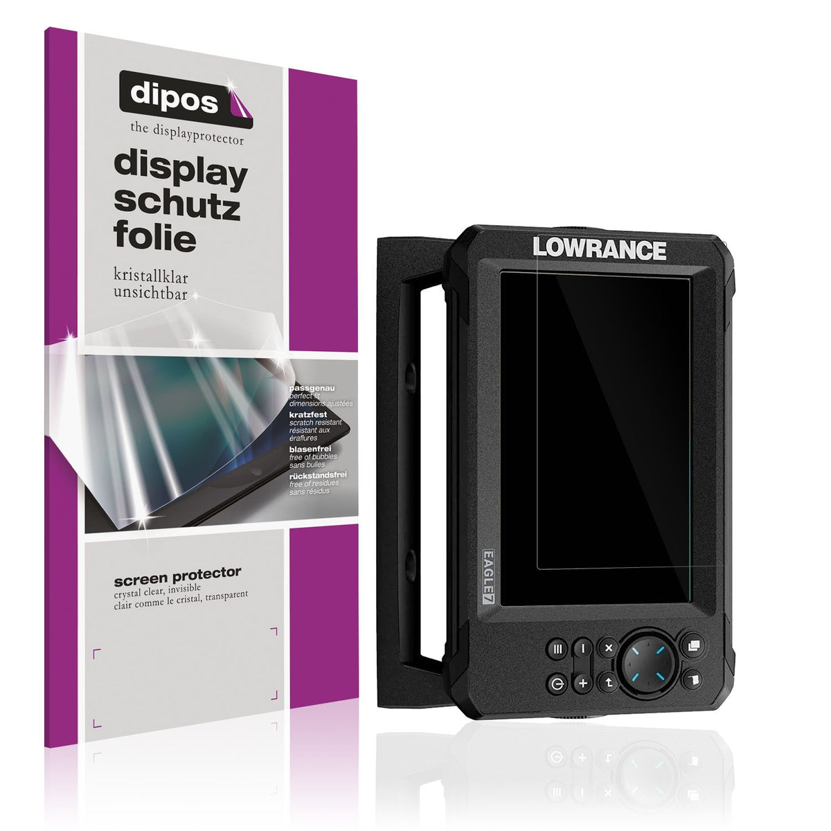 2x Screen Protector for Lowrance Eagle 7 Protection Crystal Clear dipos