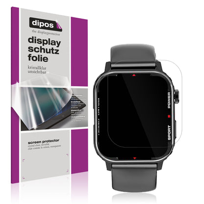 6x Schutzfolie klar für G96 Smartwatch Display-Schutzfolie