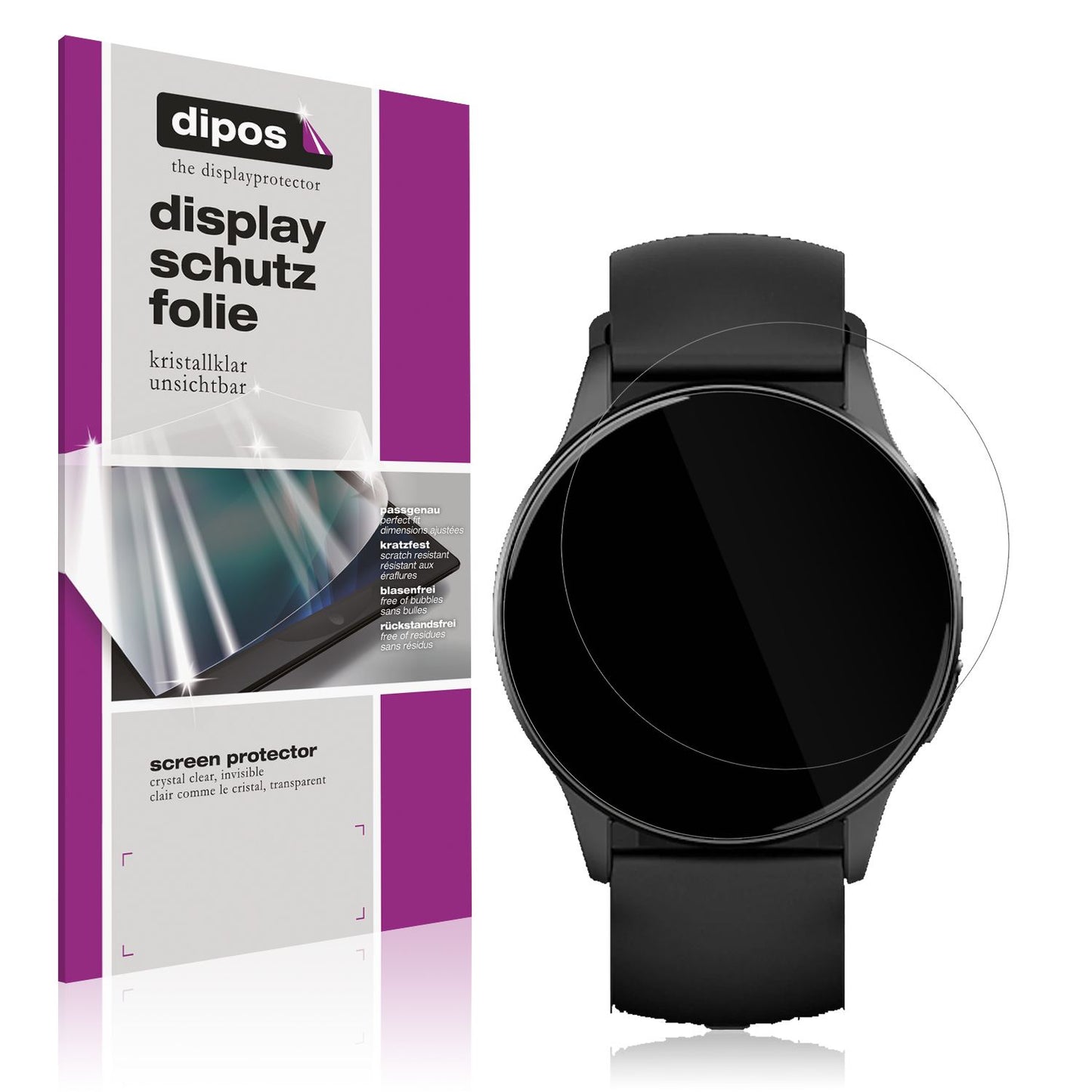 6x Screen Protector for 360Grad FITSmartWatch LIGHT 2 2025 Protection Crystal
