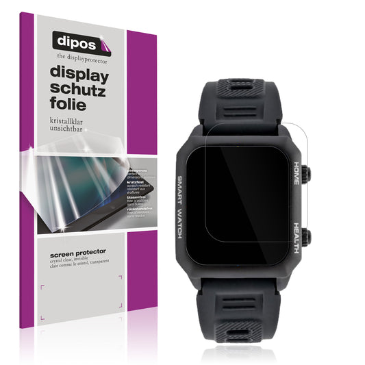 6x Schutzfolie klar für Watchmark Kardiowatch FOCUS Display-Schutzfolie
