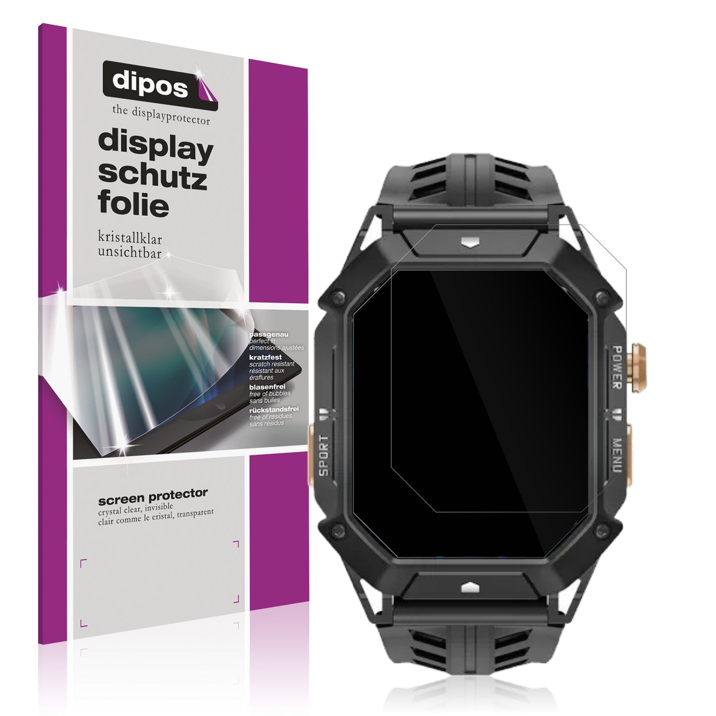 Displayschutzfolie passend für Oukitel BT80