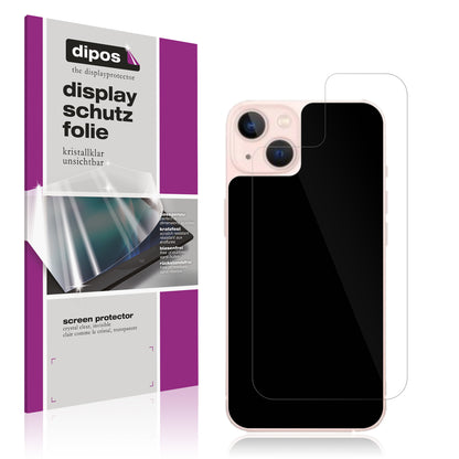 4x Screen Protector for Apple iPhone 13 Rückseite Protection Crystal Clear dipos