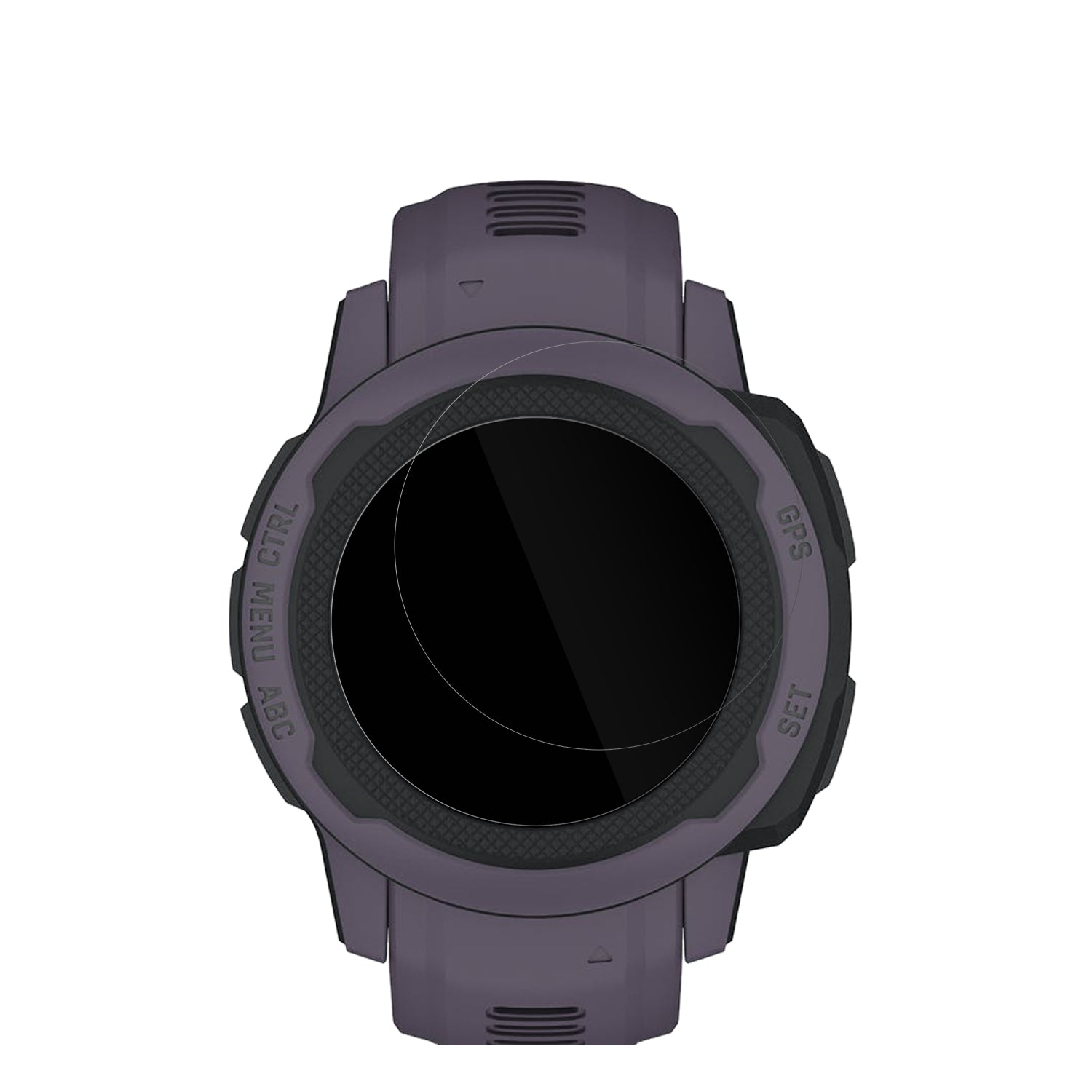 GarminInstinct 2S (40mm) mit aufgebrachter dipos Displayschutzfolie, glasklare Darstellung ohne Einschränkungen