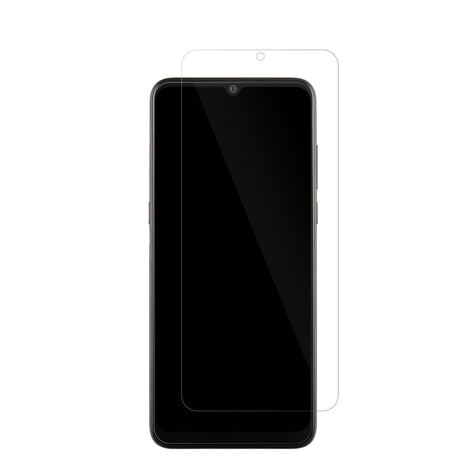 Alcatel3L (2021) mit aufgebrachter dipos Displayschutzfolie, glasklare Darstellung ohne Einschränkungen