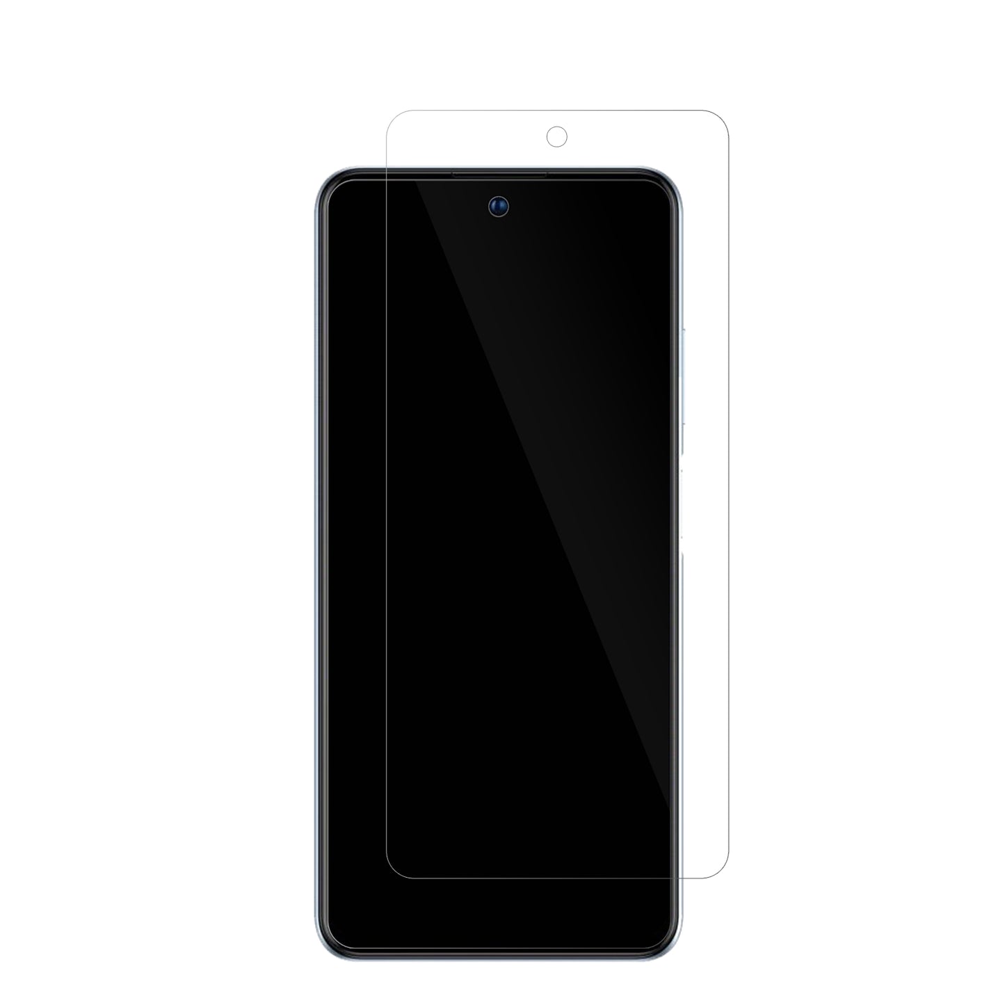 ZTEBlade V40 mit aufgebrachter dipos Displayschutzfolie, glasklare Darstellung ohne Einschränkungen