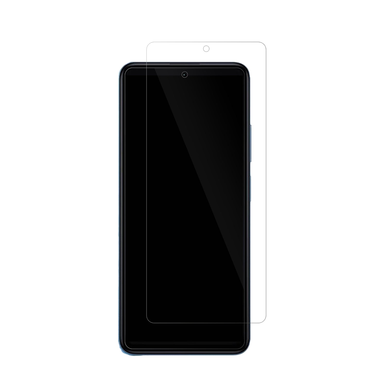 XiaomiRedmi Note 11T Pro Plus mit aufgebrachter dipos Displayschutzfolie, glasklare Darstellung ohne Einschränkungen