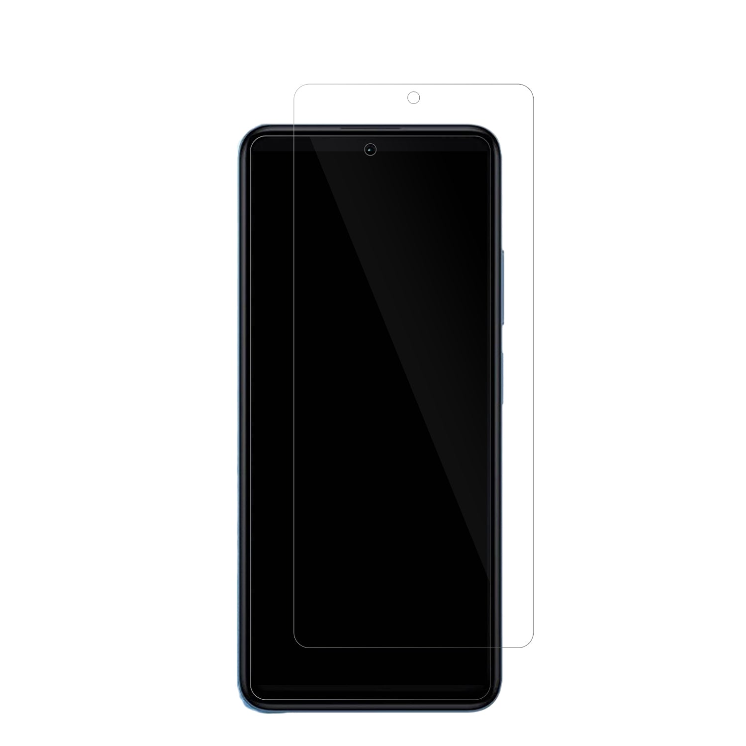 XiaomiRedmi Note 11T Pro Plus mit aufgebrachter dipos Displayschutzfolie, glasklare Darstellung ohne Einschränkungen