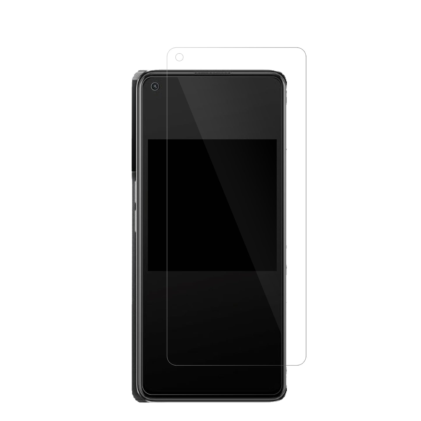 OppoK10 Pro 5G mit aufgebrachter dipos Displayschutzfolie, glasklare Darstellung ohne Einschränkungen