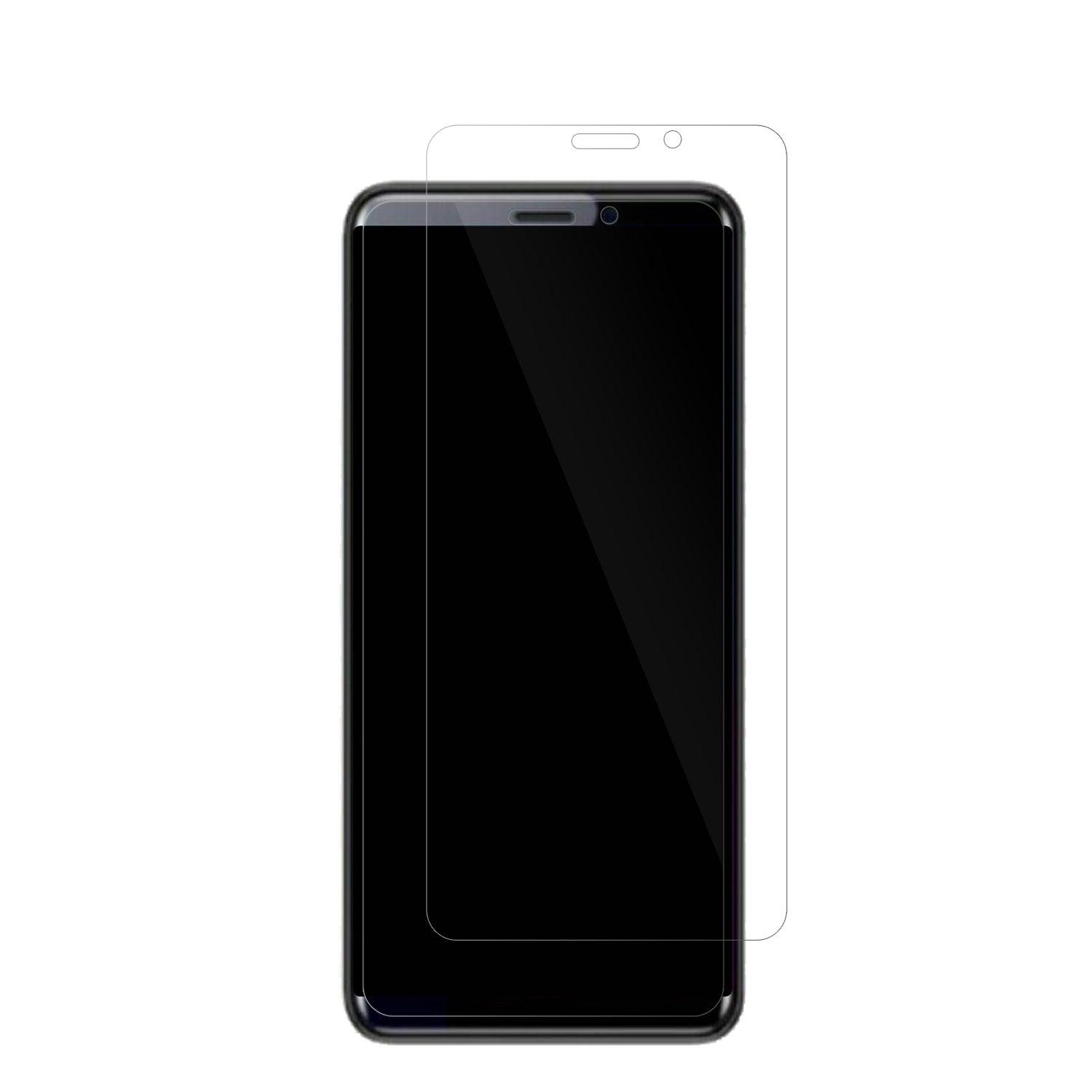 CoolpadCool Play 7C mit aufgebrachter dipos Displayschutzfolie, glasklare Darstellung ohne Einschränkungen