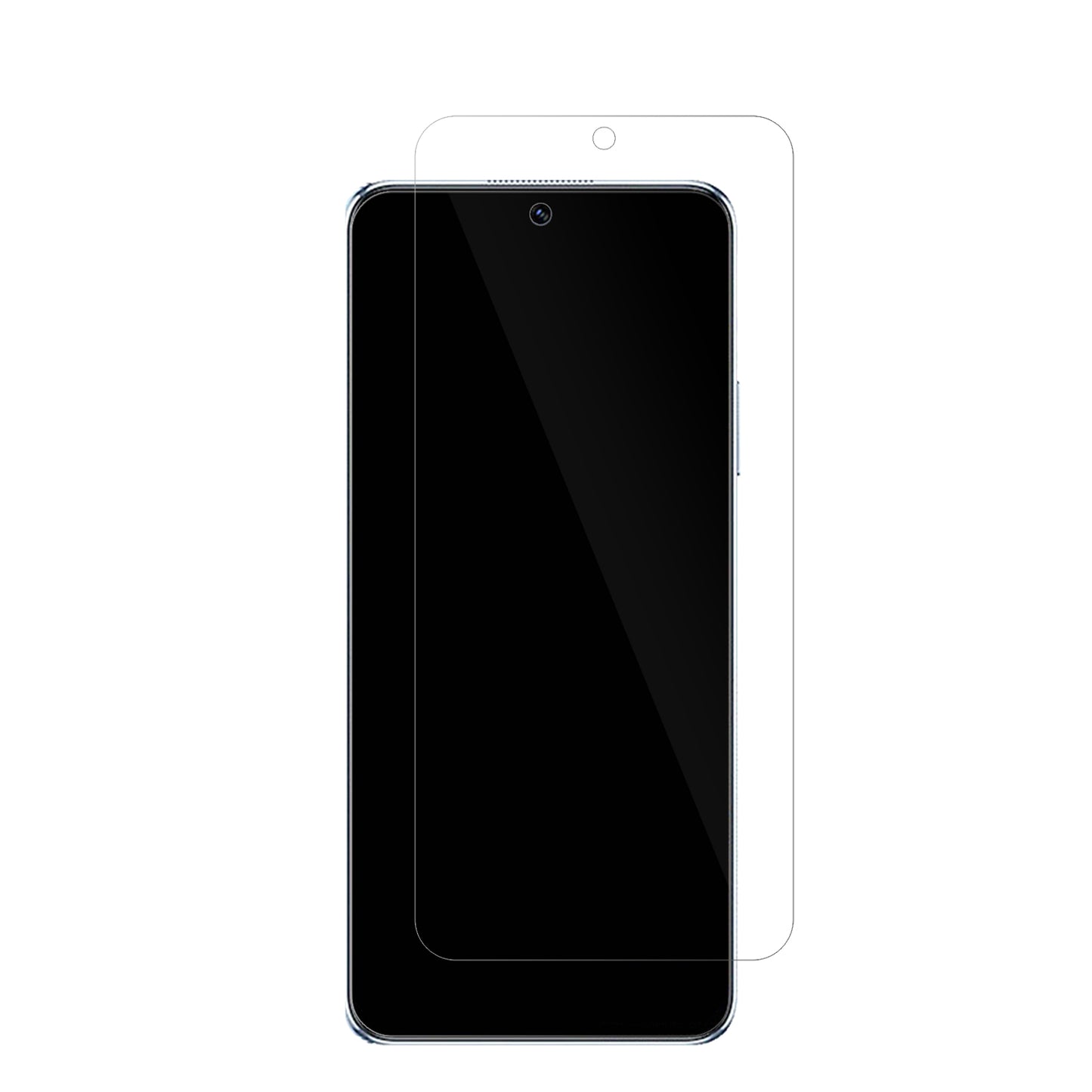 HuaweiNova Y90 mit aufgebrachter dipos Displayschutzfolie, glasklare Darstellung ohne Einschränkungen