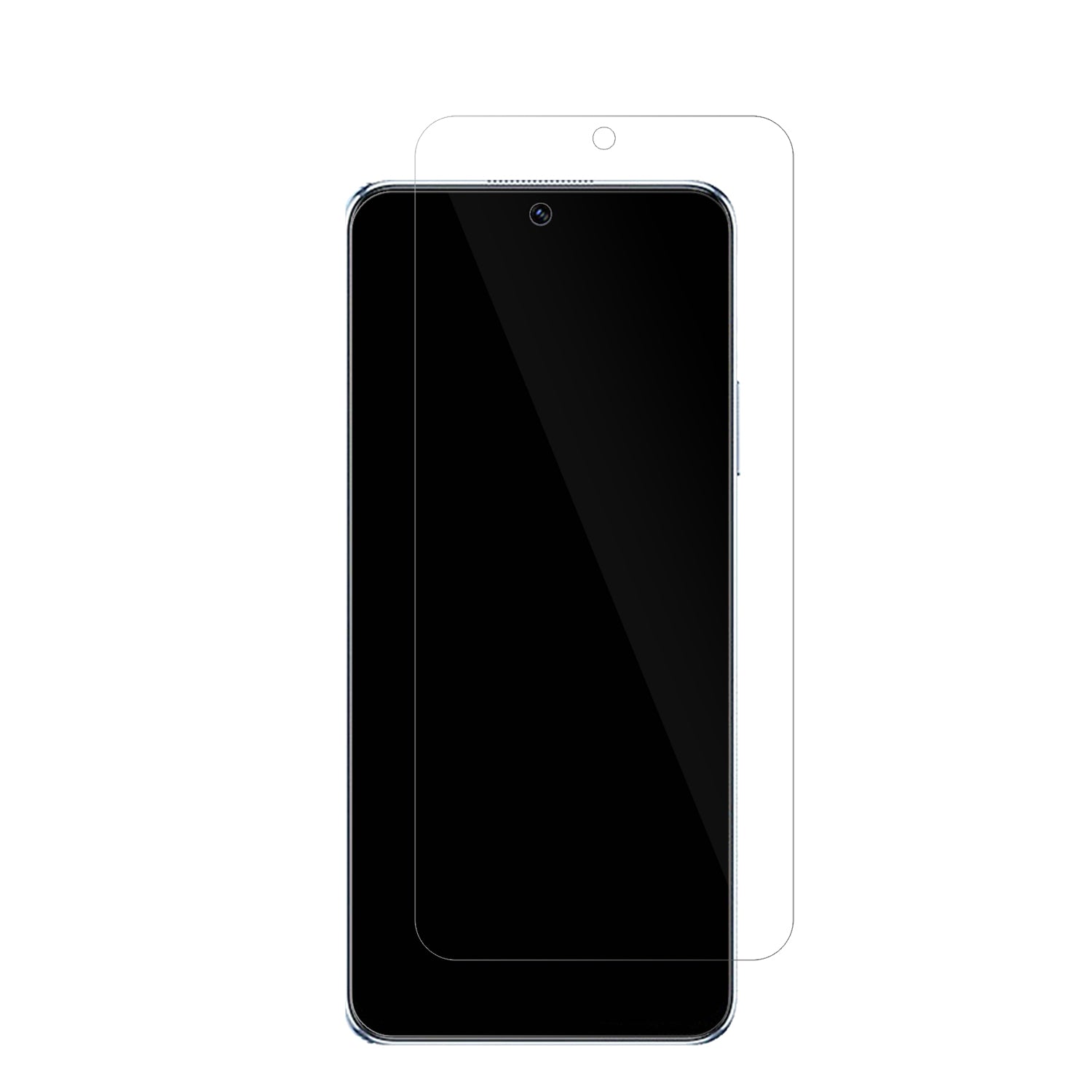 HuaweiNova Y90 mit aufgebrachter dipos Displayschutzfolie, glasklare Darstellung ohne Einschränkungen