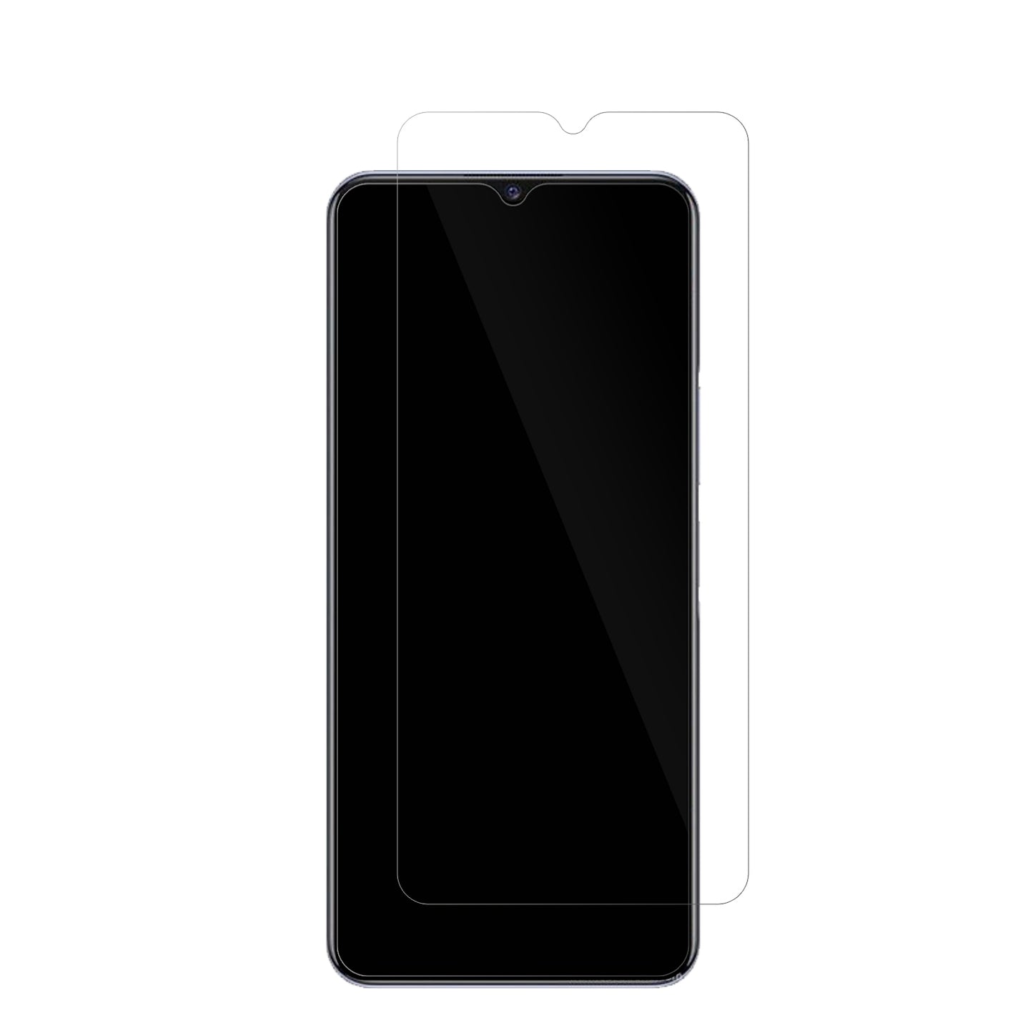 VIVOIQOO Z3 5G mit aufgebrachter dipos Displayschutzfolie, glasklare Darstellung ohne Einschränkungen