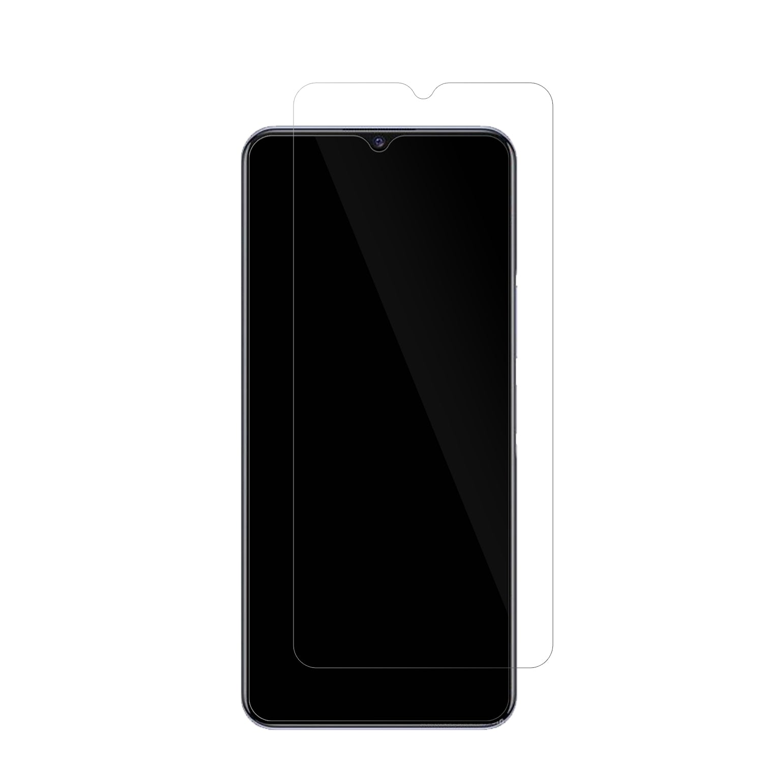 VIVOIQOO Z3 5G mit aufgebrachter dipos Displayschutzfolie, glasklare Darstellung ohne Einschränkungen