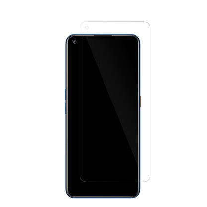 RealmeGT NEO 3T mit aufgebrachter dipos Displayschutzfolie, glasklare Darstellung ohne Einschränkungen