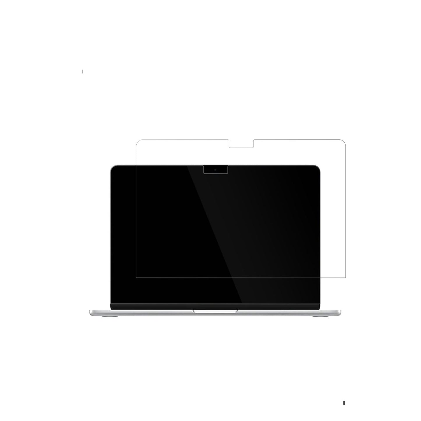 2x Screen Protector for Apple MacBook Air 15 Zoll M4 2025 Protection Crystal