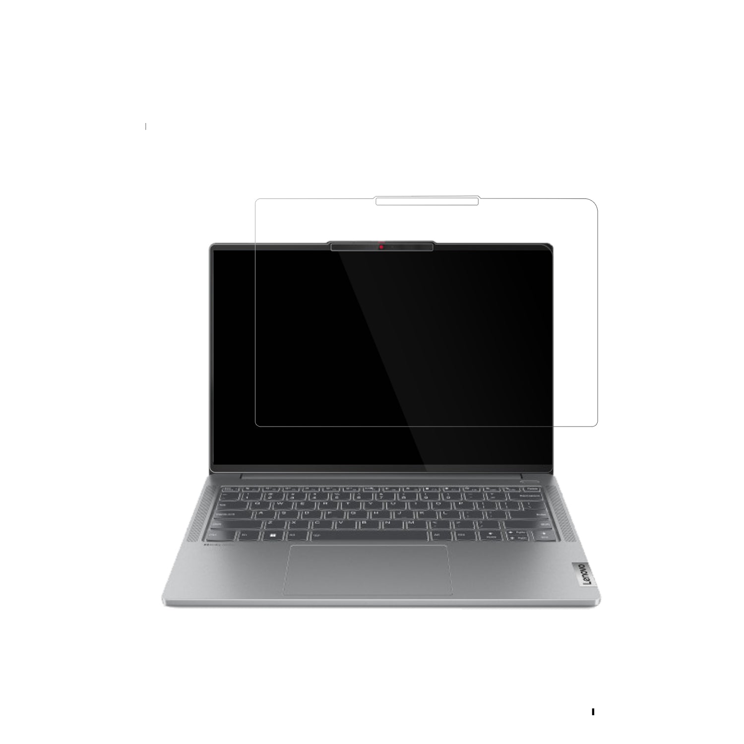 LenovoIdeaPad Pro 5 Gen 10 14 Zoll mit aufgebrachter dipos Displayschutzfolie, glasklare Darstellung ohne Einschränkungen