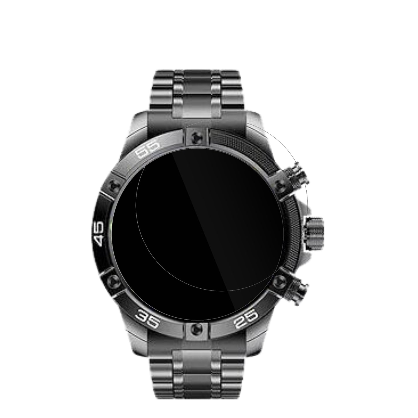 6x Schutzfolie klar für OHUGNA Smartwatch 1.53 Zoll Display-Schutzfolie