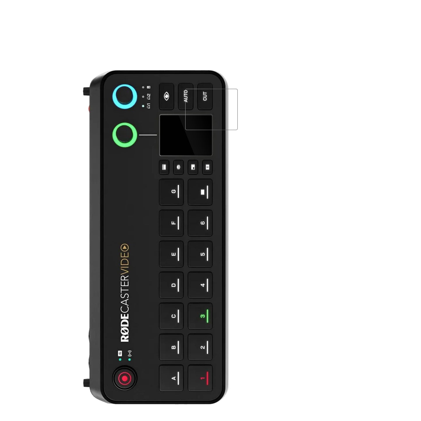4x Schutzfolie klar für Rode Rodecaster Video Display-Schutzfolie