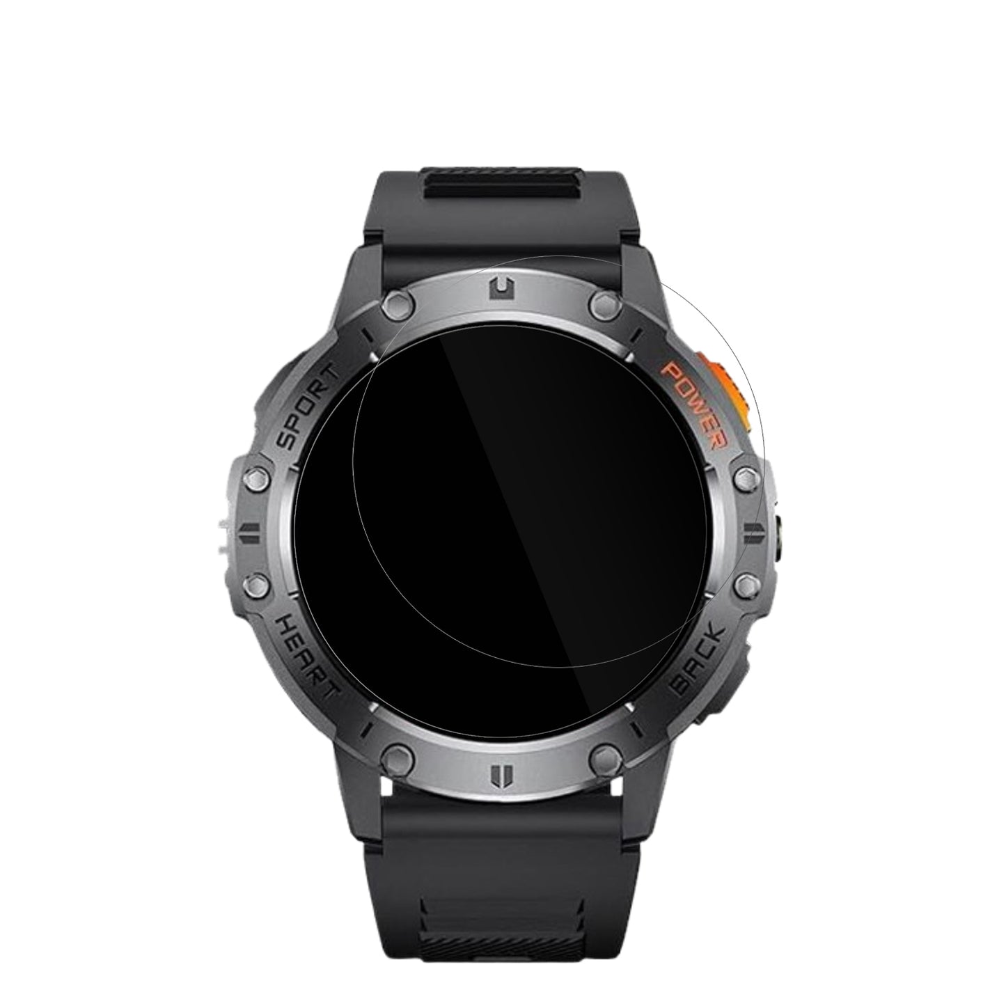 6x Schutzfolie klar für Dremac 1.43 Zoll Smartwatch Display-Schutzfolie