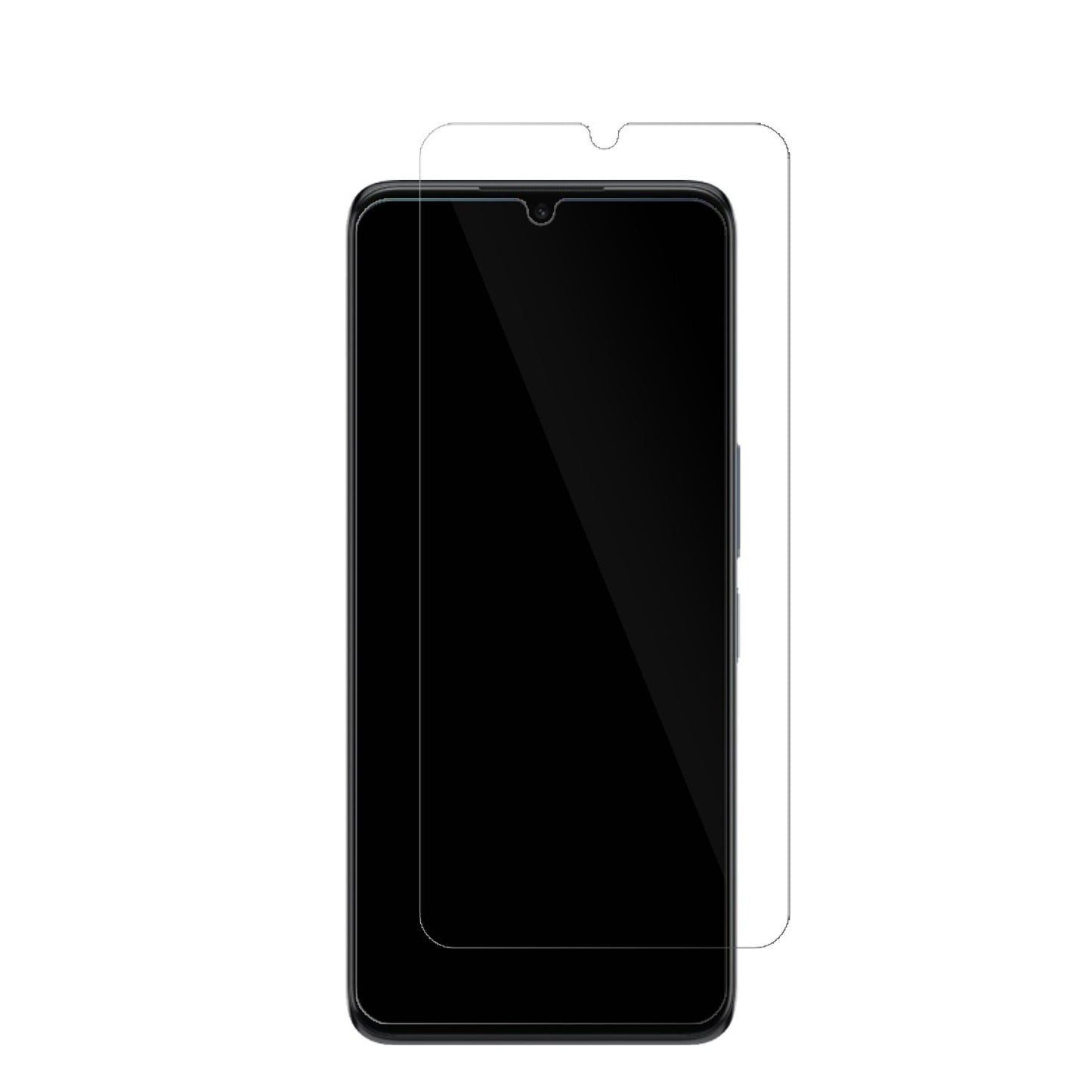 TCL30 Plus mit aufgebrachter dipos Displayschutzfolie, glasklare Darstellung ohne Einschränkungen