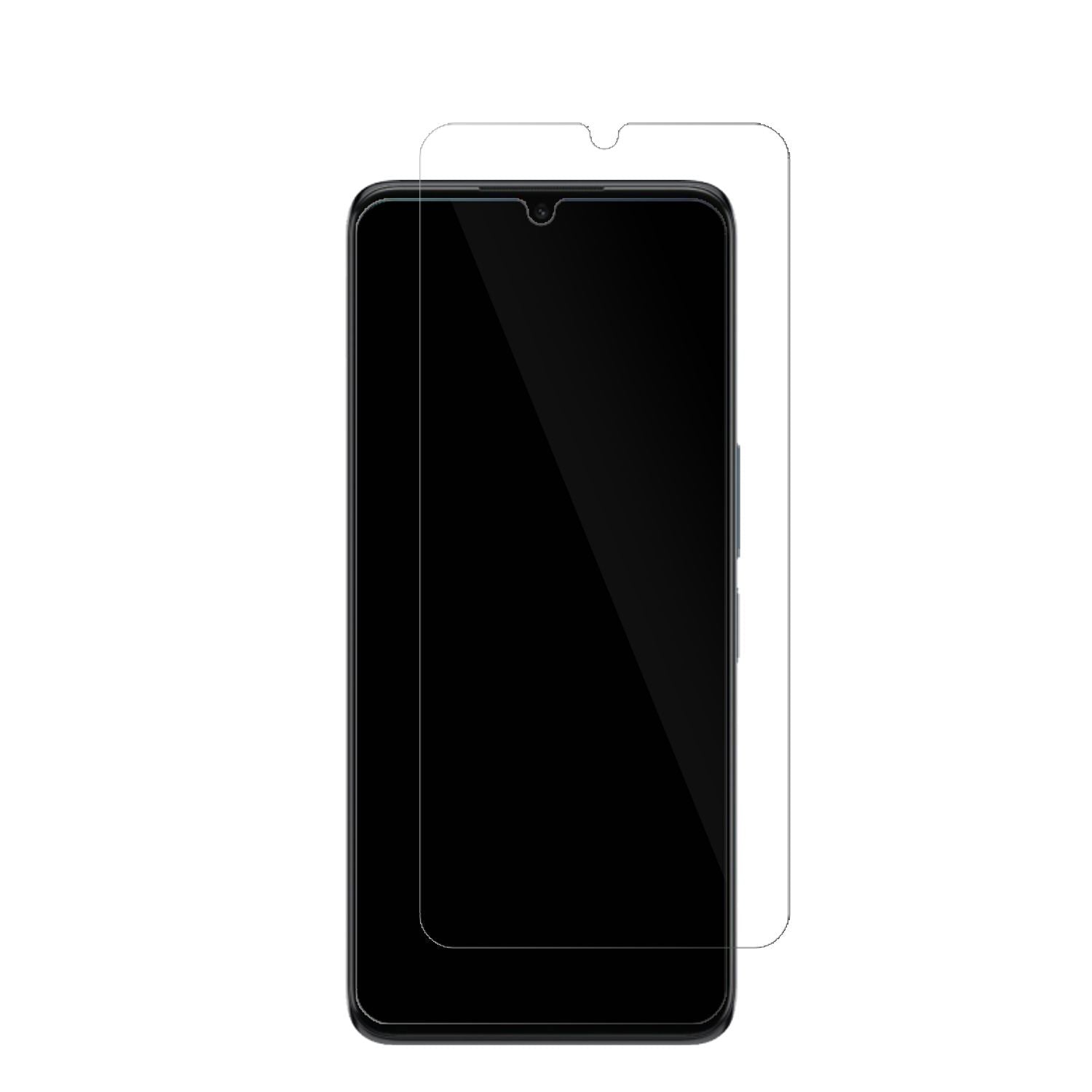 TCL30 Plus mit aufgebrachter dipos Displayschutzfolie, glasklare Darstellung ohne Einschränkungen