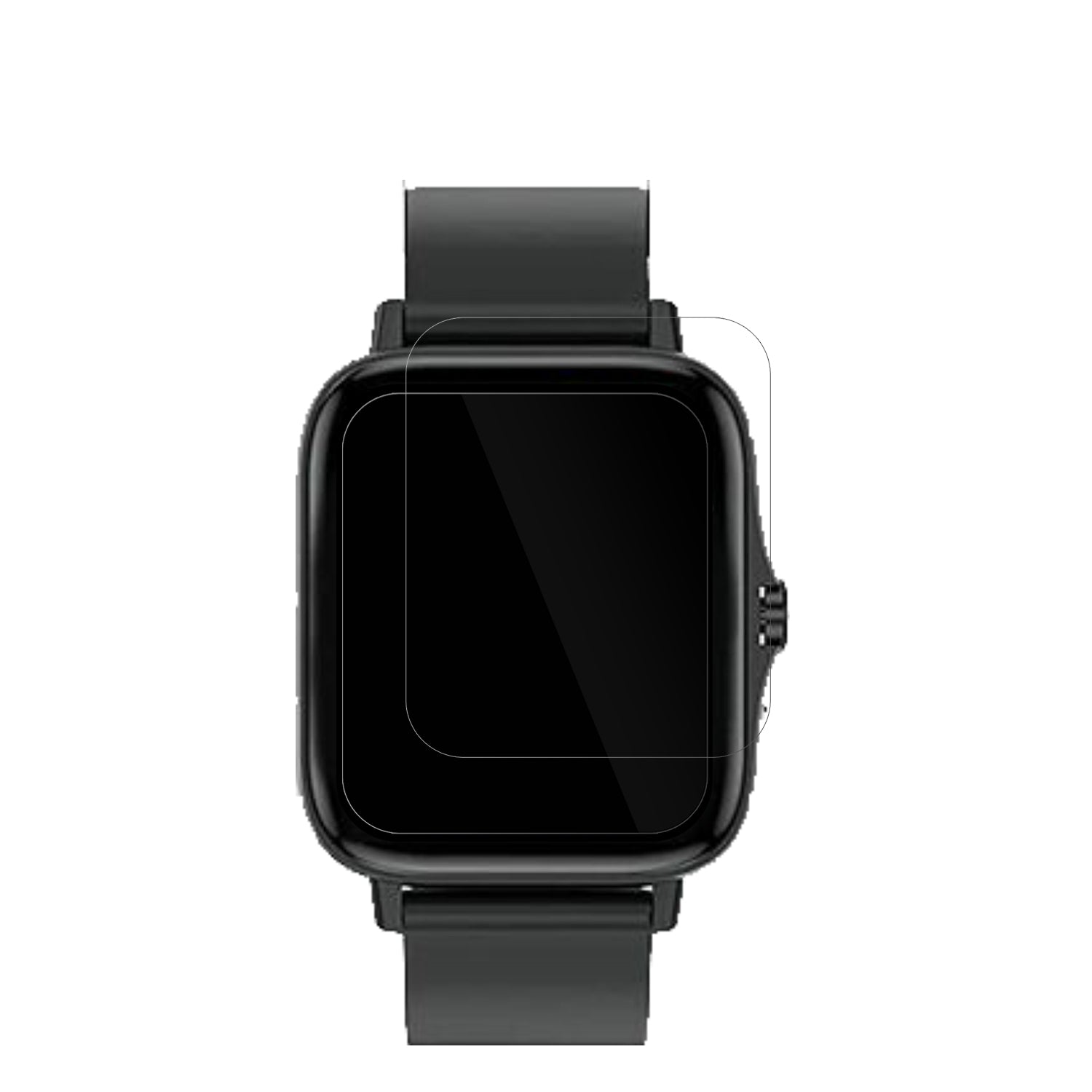 Kaseemi1,7 Zoll Smartwatch mit aufgebrachter dipos Displayschutzfolie, glasklare Darstellung ohne Einschränkungen